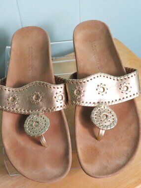 Jack Rogers Shoes Sandals Flip Flop Style Made in Brazil Size 12 M